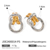 Wholesale Geometric Ushape Stainless Steel Electroplated Earrings For Women