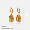 Wholesale Geometric Ushaped Electroplated Titanium Steel Stud Earrings For Women