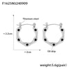 Wholesale Geometric Ushaped Oil Drop Titanium Steel And Stainless Steel Electroplated Earrings For Women