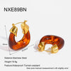 Wholesale Geometric Vintage Style Stainless Steel 18K Gold Plated Earrings For Women