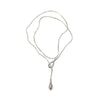 Wholesale Geometric Water Drop Pullout Stainless Steel And Titanium Steel Necklace 18K Gold Electroplated Jewelry For Women