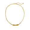 Wholesale Geometric Water Drop Pullout Stainless Steel And Titanium Steel Necklace 18K Gold Electroplated Jewelry For Women