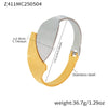 Wholesale Geometric Wide Hollow Stainless Steel Bracelet With 18K Gold Plated Electroplating