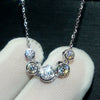 Wholesale Geometric Women's Necklace Copper Mixed Gemstone Setting Zirconia