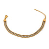 Wholesale Geometric Zircon Stainless Steel 18K Gold Plated Bracelet For Women