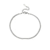 Wholesale Geometric Zirconencrusted Goldplated Stainless Steel Anklet For Women