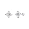 Wholesale Geometric Zirconia 925 Silver Earrings For Women