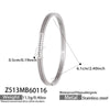 Wholesale Geometric Zirconinlaid Stainless Steel 18K Gold Plated Bracelet Set Accessories