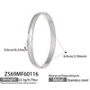 Wholesale Geometric Zirconinlaid Stainless Steel 18K Gold Plated Bracelet Set Accessories