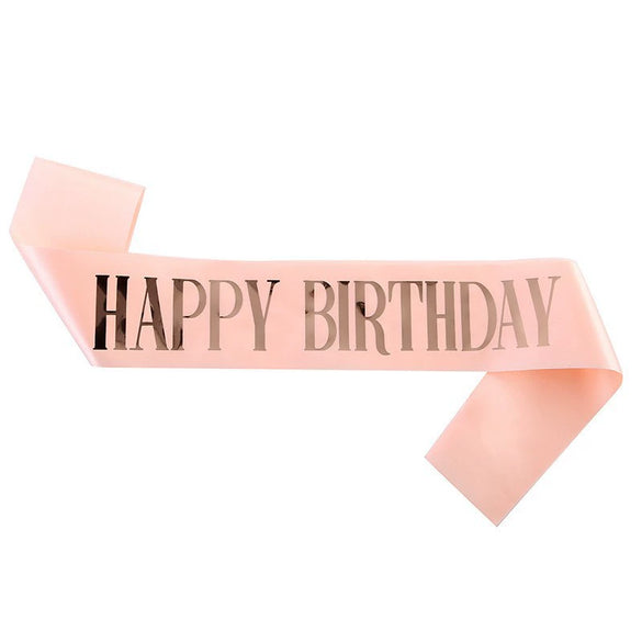 Wholesale Gilded And Bronzing Birthday Shoulder Strap Etiquette Belt Made Of Sardine For Party