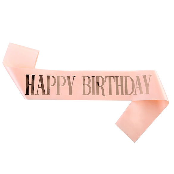 Wholesale Gilded And Bronzing Birthday Shoulder Strap Etiquette Belt Made Of Sardine For Party