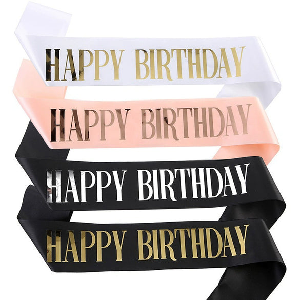 Wholesale Gilded And Bronzing Birthday Shoulder Strap Etiquette Belt Made Of Sardine For Party