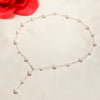 Wholesale Gipsophila Freshwater Pearl Necklace 925 Silver Nearly Round