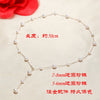 Wholesale Gipsophila Freshwater Pearl Necklace 925 Silver Nearly Round