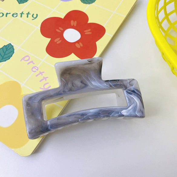 Wholesale Girl Hair Clip Hair Accessories Marble Pattern Plastic Resin Handmade