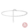 Wholesale Girls Casual S925 Sterling Silver Geometric Anklet
