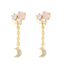 Wholesale Girls Cute Fruit Style Zircon Earrings Made Of Environmental Protection Copper With 925 Silver Needle And Real Gold Plating