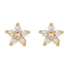 Wholesale Girls Cute Fruit Style Zircon Earrings Made Of Environmental Protection Copper With 925 Silver Needle And Real Gold Plating