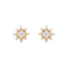 Wholesale Girls Cute Fruit Style Zircon Earrings Made Of Environmental Protection Copper With 925 Silver Needle And Real Gold Plating