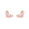 Wholesale Girls Cute Fruit Style Zircon Earrings Made Of Environmental Protection Copper With 925 Silver Needle And Real Gold Plating