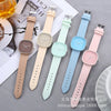 Wholesale Girls' Fashionable Square Alloy And Imitation Leather Quartz Watch In Minimalist Style