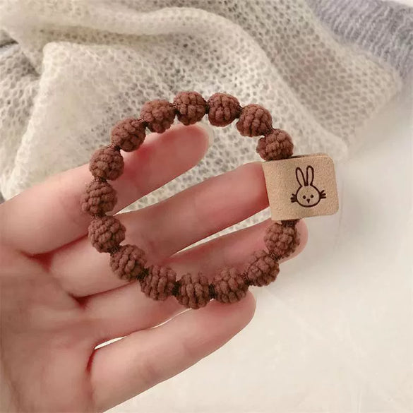 Wholesale Girls Hair Rope Mixed Materials Handmade High Elastic