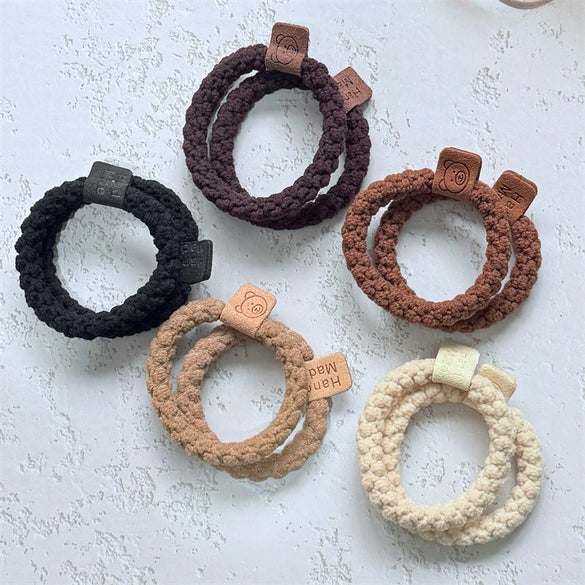 Wholesale Girls Hair Rope Mixed Materials Handmade High Elastic
