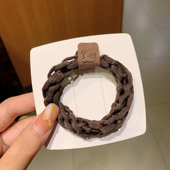 Wholesale Girls Hair Rope Mixed Materials Handmade High Elastic