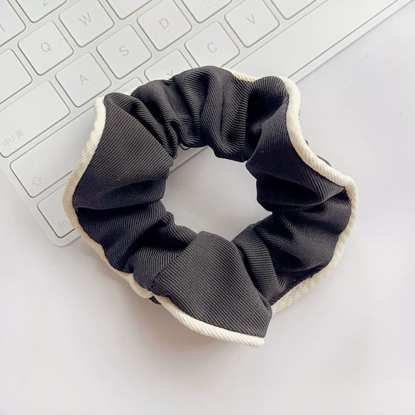 Wholesale Girls' Knitted Cloth Large Intestine Hair Ring In Fourcolor Twill Style