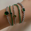 Wholesale Girls Multi Layer Bracelet Suit In Stainless Steel With Geometric Design And Electroplating