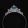 Wholesale Girls Rhinestone Alloy Electroplated Three Dimensional Crown Hairband Jewelry