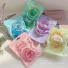 Wholesale Girls Silicone Handmade High Elasticity Sweet Style Hair Tie