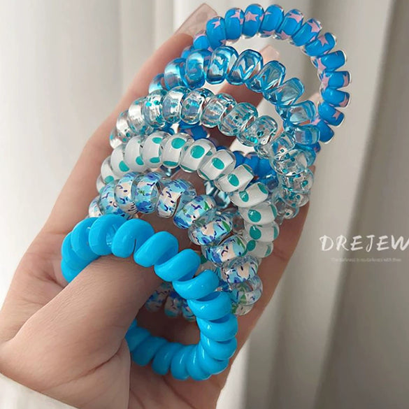 Wholesale Girls Silicone Handmade High Elasticity Sweet Style Hair Tie