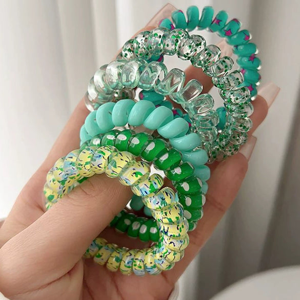 Wholesale Girls Silicone Handmade High Elasticity Sweet Style Hair Tie