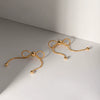 Wholesale Girls Stainless Steel Geometric Butterfly Design Electroplated Earrings