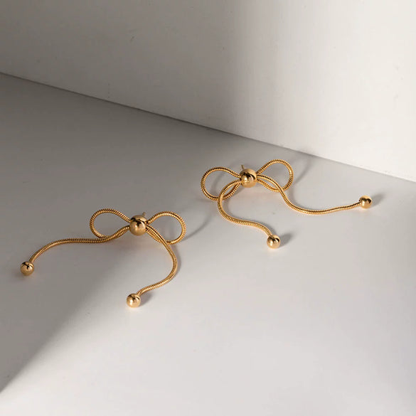 Wholesale Girls Stainless Steel Geometric Butterfly Design Electroplated Earrings