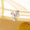 Wholesale Girls' Titanium Steel Bow Pendant Earrings With Electroplating Treatment Lovely Style