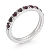 Wholesale Girls Titanium Steel Geometric Style Stacked Ring With Electroplating Treatment