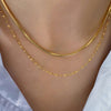 Wholesale Jewelry Glam Lady Solid Color 304 Stainless Steel Layered Necklaces