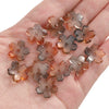 Wholesale Glass And Glaze Natural Style Three Dimensional Medium Hole Cherry Blossom Beaded Jewelry Material For Necklace And Bracelet