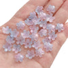 Wholesale Glass And Glaze Natural Style Three Dimensional Medium Hole Cherry Blossom Beaded Jewelry Material For Necklace And Bracelet