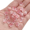 Wholesale Glass And Glaze Natural Style Three Dimensional Medium Hole Cherry Blossom Beaded Jewelry Material For Necklace And Bracelet