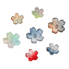 Wholesale Glass And Glaze Natural Style Three Dimensional Medium Hole Cherry Blossom Beaded Jewelry Material For Necklace And Bracelet
