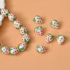 Wholesale Glass And Glaze Strawberry Plum Loose Beads Dripping Glue Handmade Earrings Accessories