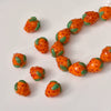 Wholesale Glass And Glaze Strawberry Plum Loose Beads Dripping Glue Handmade Earrings Accessories