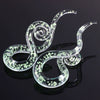 Wholesale Glass And Glaze Wave Pattern Simple Style Luminous Ear Expander Puncture Jewelry