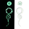 Wholesale Glass And Glaze Wave Pattern Simple Style Luminous Ear Expander Puncture Jewelry