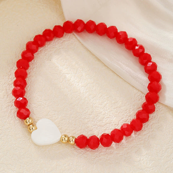 Wholesale Glass Bead Geometric Style Handmade Bracelet For Unisex