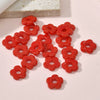 Wholesale Glass Beaded Jewelry With Five Leaf Flower Shape Hand Made Epoxy Treated