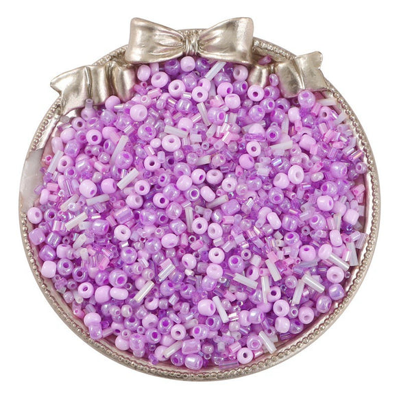 Wholesale Glass Beads Mixed Color Tube Handmade For Woven Bracelet Ring Accessories